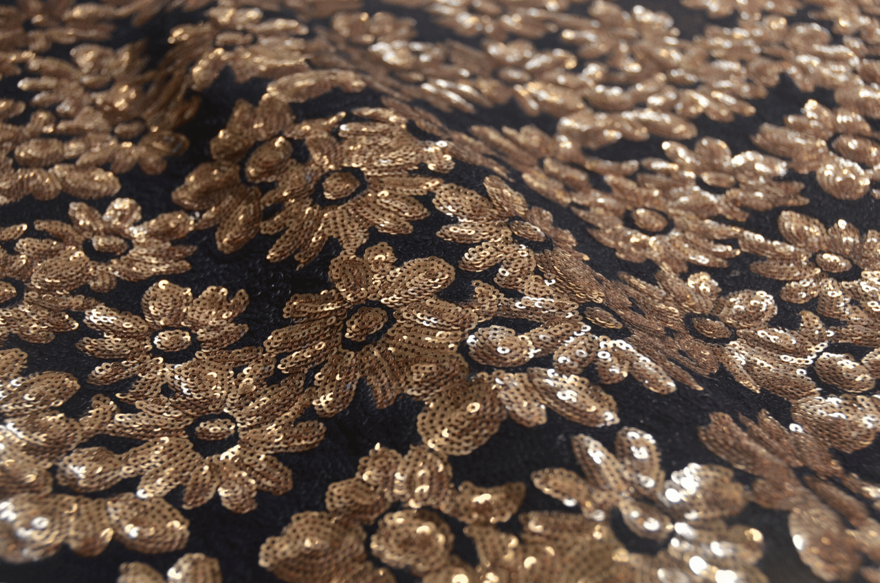 34440 —  Jacquard pailettes fiori